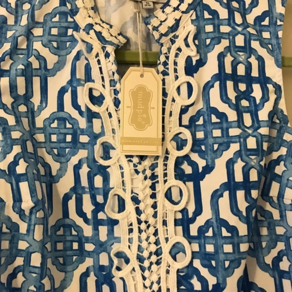 Mud Pie Sleeveless Shift Dress NWT - Picture 8 of 8